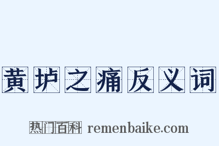黄垆之痛反义词是什么意思的图片